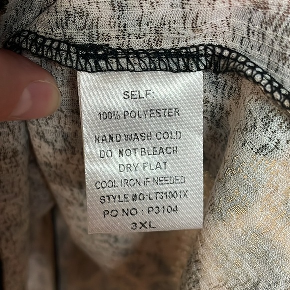 Main Strip size 3X Cheetah Print Black Lace Trim Lightweight Soft Cami Top - Picture 4 of 7